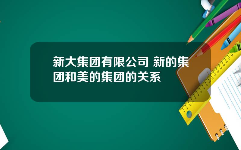 新大集团有限公司 新的集团和美的集团的关系